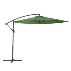 CorLiving Parasol De Terrasse Déporté Résistant Aux UV De 9,5 Pi En Vert Forêt