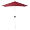 CorLiving Parasol De Patio Inclinable Carré De 9 Pieds En Rouge Vin -Outsunnies Boutique 330608050 MainImage 001 l