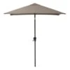 CorLiving Parasol De Patio Inclinable Carré De 9 Pieds En Gris Sable -Outsunnies Boutique 330608052 MainImage 001 l