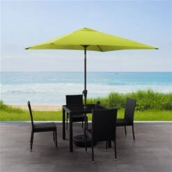 CorLiving Parasol De Patio Inclinable Carré De 9 Pieds En Vert Lime 9 CorLiving Parasol De Patio Inclinable Carré De 9 Pieds En Vert Lime -Outsunnies Boutique 330608053 AlternateImage2 l