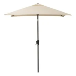 CorLiving Parasol Carré Inclinable De 9 Pieds En Blanc Chaud