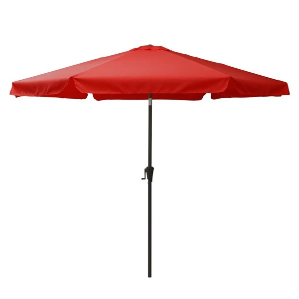 CorLiving Parasol De Patio Inclinable De 10 Pieds En Rouge Cramoisi 3 CorLiving Parasol De Patio Inclinable De 10 Pieds En Rouge Cramoisi