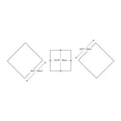 Ens 3 Pièces En Bois Dur Brun Cannelle De CorLiving -Outsunnies Boutique 330608079 AlternateImage2 l