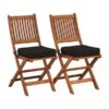 Ensemble De 2 Chaises Pliables En Bois Dur - Brun Cannelle De CorLiving -Outsunnies Boutique 330608090 MainImage 001 l