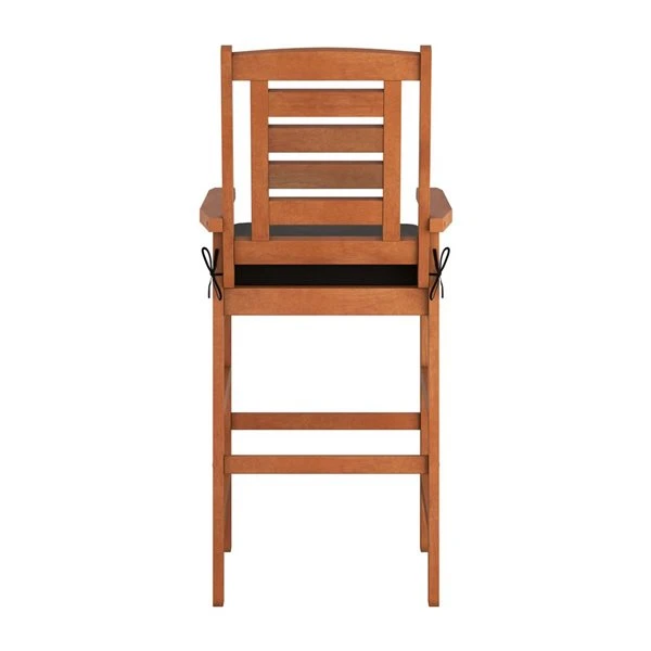 Ensemble De Deux Chaises Extérieures De Bar En Bois Brun Cannelle De CorLiving 7 Ensemble De Deux Chaises Extérieures De Bar En Bois Brun Cannelle De CorLiving – Image 5