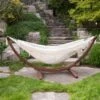 Hamac De Coton Double Avec Support En Pin De Vivere, Naturel, 8 Pi -Outsunnies Boutique 330608158 MainImage 001 l