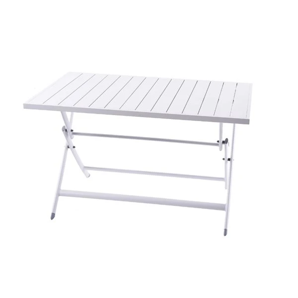 Table de Brunch Pliante en aluminium blanche 3 Table de Brunch Pliante en aluminium blanche
