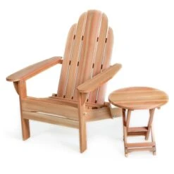 Ensemble Chaise Adirondack Et Table Pliante, 2 Mcx