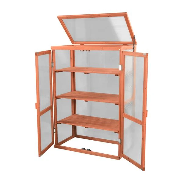 Mini Serre, Bois Et Acrylique, 16" X 30" X 43" 5 Mini Serre, Bois Et Acrylique, 16" X 30" X 43" – Image 3