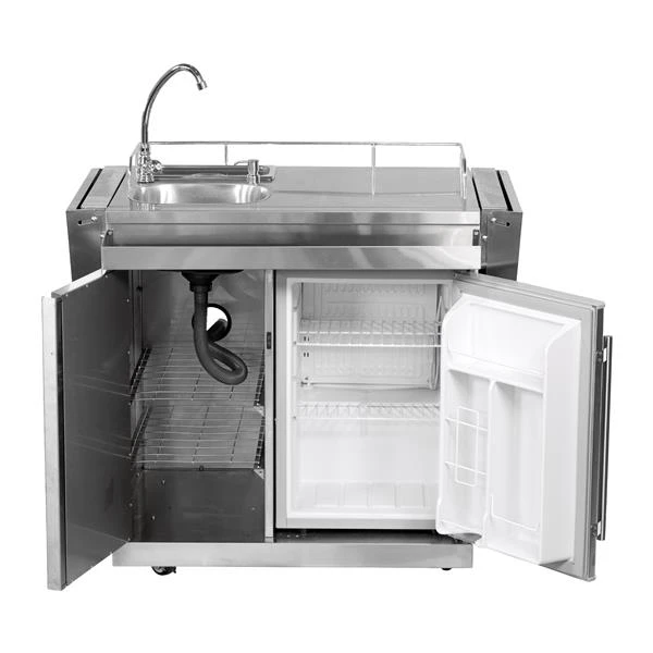 Chariot De Cuisine Extérieure, évier Et Réfrigérateur 5 Chariot De Cuisine Extérieure, évier Et Réfrigérateur – Image 3