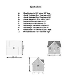 Outdoor Living Today LCP99 9-ft X 9-ft Cedar Lauren's Cottag -Outsunnies Boutique 330619505 AlternateImage1 l