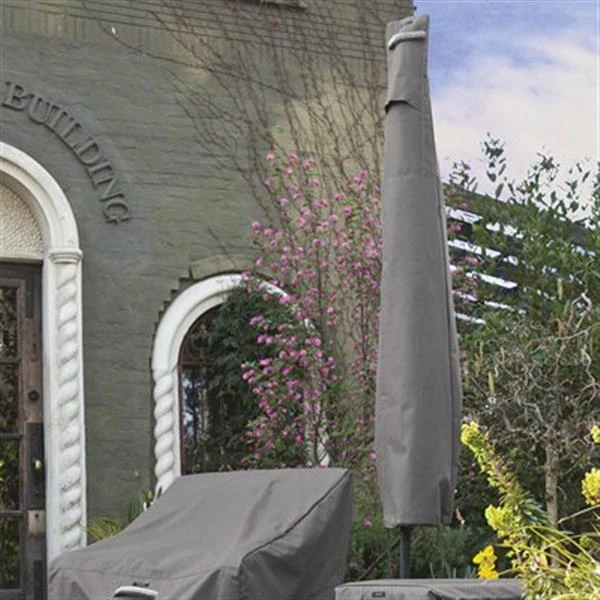 Housse De Parasol Ravenna De 11 Pi En Polyester Taupe Foncé Par Classic Accessories 4 Housse De Parasol Ravenna De 11 Pi En Polyester Taupe Foncé Par Classic Accessories – Image 2