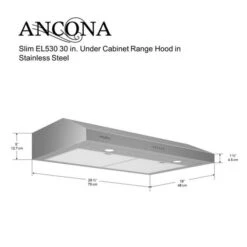 Hotte Sous-armoire Ancona, 30" 9 Hotte Sous-armoire Ancona, 30" -Outsunnies Boutique 330622779 AlternateImage3 l