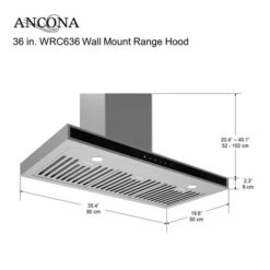 Hotte à Fixation Murale Ancona WRC636 Avec Mode Veille, 36" -Outsunnies Boutique 330622784 AlternateImage3 l