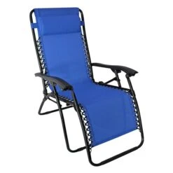 Chaise De Patio Ajustable, Bleu 8 Chaise De Patio Ajustable, Bleu -Outsunnies Boutique 330623278 AlternateImage2 l