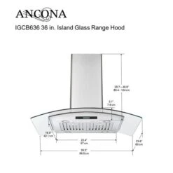 Hotte îlot Convertible Ancona IGCB636 36 Pouces, 620 PCM -Outsunnies Boutique 330657084 AlternateImage6 l