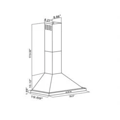 Turin Hotte Murale Malibu En Acier Inoxydable 36-po -Outsunnies Boutique 330658333 AlternateImageA2 l