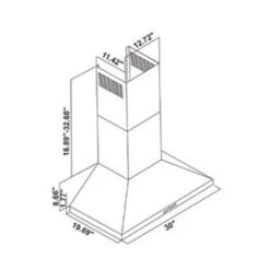 Turin Hotte Murale La Bella En Acier Inoxydable 30-po 11 Turin Hotte Murale La Bella En Acier Inoxydable 30-po -Outsunnies Boutique 330658340 AlternateImageA4 l