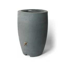 Baril De Pluie Décoratif Athena, 50 Gallons, Anthracite