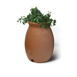 Baril De Pluie Décoratif Castilla, 50 Gallons, Terre Cuite
