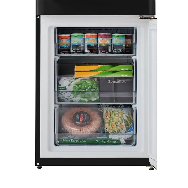 Réfrigérateur Retro Iio Avec Congélateur Inférieur, 12 Pi³, 24 Po, Ouverture à Droite, Noir 5 Réfrigérateur Retro Iio Avec Congélateur Inférieur, 12 Pi³, 24 Po, Ouverture à Droite, Noir – Image 3