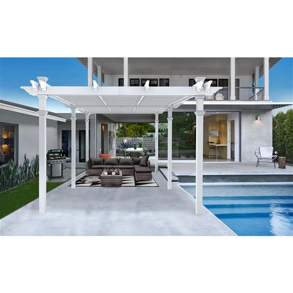 Pergola Avec Persienne De Bristol Grande, 12'x24' 6 Pergola Avec Persienne De Bristol Grande, 12'x24' – Image 4