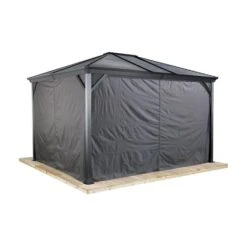 Rideaux Pour Abri-soleil «Ventura», 10' X 12', Gris