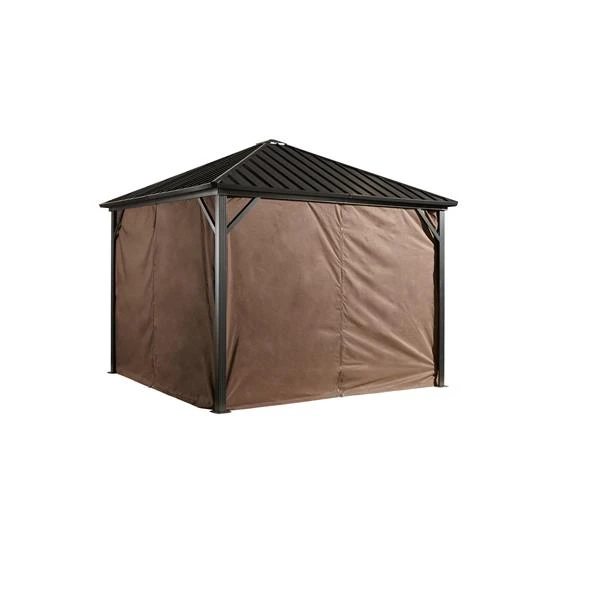 Rideaux Pour Abri-soleil «Dakota», 10' X 12', Brun 3 Rideaux Pour Abri-soleil «Dakota», 10' X 12', Brun