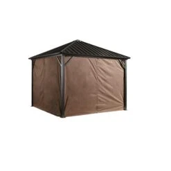 Rideaux Pour Abri-soleil «Dakota», 8' X 8', Brun