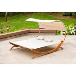 Lit De Repos Avec Auvent, 78,74'' X 67'', Oléfine, Brun 11 Lit De Repos Avec Auvent, 78,74'' X 67'', Oléfine, Brun -Outsunnies Boutique 330670730 AlternateImage1 l