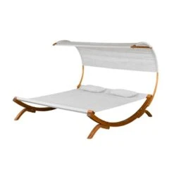 Lit De Repos Avec Auvent, 78,74'' X 67'', Oléfine, Brun 10 Lit De Repos Avec Auvent, 78,74'' X 67'', Oléfine, Brun -Outsunnies Boutique 330670730 AlternateImage3 l