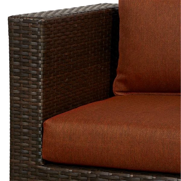 Ensemble De Patio Avec Chaises Club Palisades, Rouge, 4 Mcx 6 Ensemble De Patio Avec Chaises Club Palisades, Rouge, 4 Mcx – Image 4