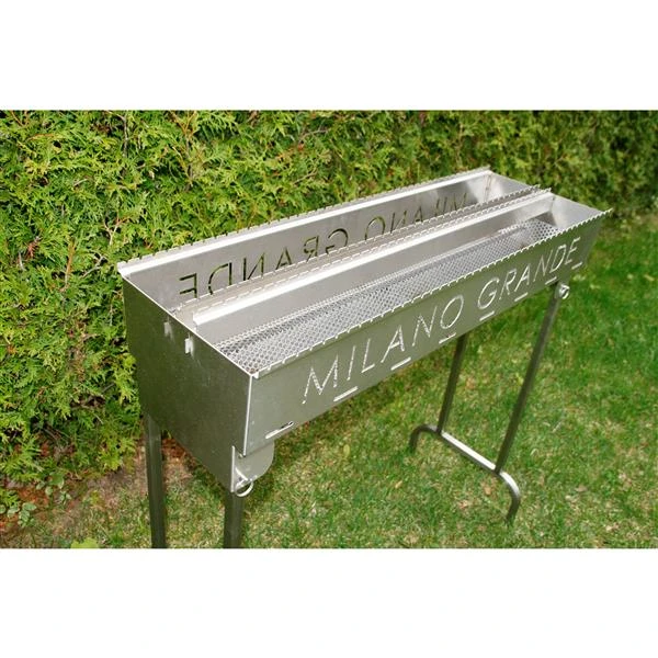 Barbecue Au Charbon De Bois Milano Grande, Acier Inoxydable 5 Barbecue Au Charbon De Bois Milano Grande, Acier Inoxydable – Image 3