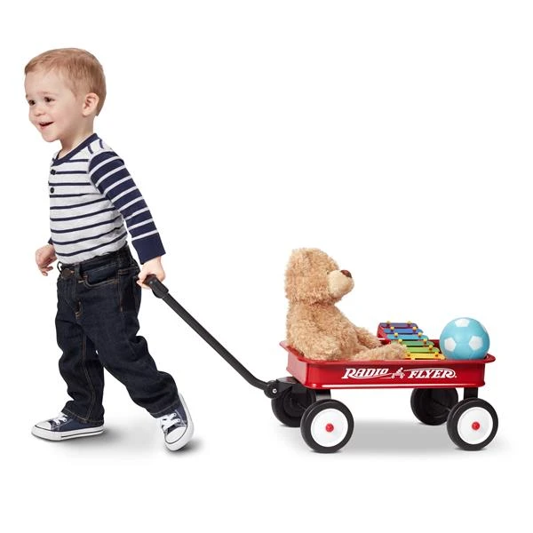 Chariot à Plateforme Pour Enfant, Rouge 3 Chariot à Plateforme Pour Enfant, Rouge