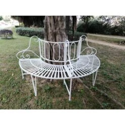 Banc De Jardin Autour D'un Arbre, Blanc, 69" 7 Banc De Jardin Autour D'un Arbre, Blanc, 69" -Outsunnies Boutique 330685658 AlternateImage2 l