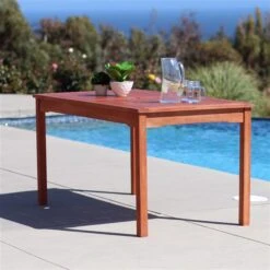 Ensemble De Table De Plein Air En Bois Malibu De Vifah, 5 Mcx -Outsunnies Boutique 330705035 AlternateImage3 l