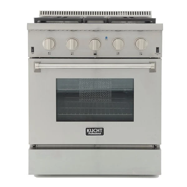 Cuisinière Bi-combustible à 4 Bruleurs Professional KUCHT Pour Gas Propane, 30 Po, Acier Inoxydable 3 Cuisinière Bi-combustible à 4 Bruleurs Professional KUCHT Pour Gas Propane, 30 Po, Acier Inoxydable
