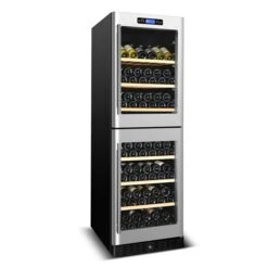 Refroidisseur à Vin Double Zone De KUCHT, 155 Bouteilles