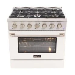 Cuisinière Au Gaz Naturel KUCHT Avec Four à Convection Et Porte Blanche, 36 Po 10 Cuisinière Au Gaz Naturel KUCHT Avec Four à Convection Et Porte Blanche, 36 Po -Outsunnies Boutique 330739894 AlternateImage3 l