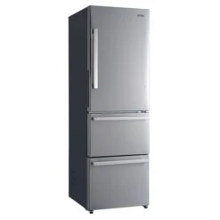 Réfrigérateur Galanz Avec Congélateur Inférieur, 3 Portes, 12,3 Pi³, Acier Inoxydable