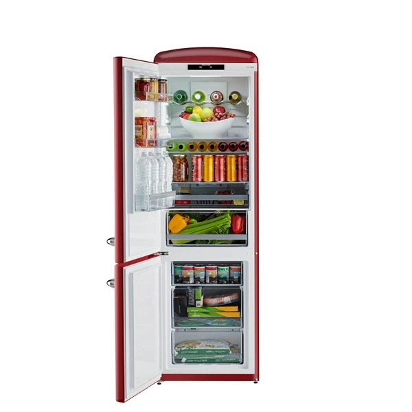 Réfrigérateur Rétro, 12 Pi³, Bordeaux, 24" 6 Réfrigérateur Rétro, 12 Pi³, Bordeaux, 24" – Image 4