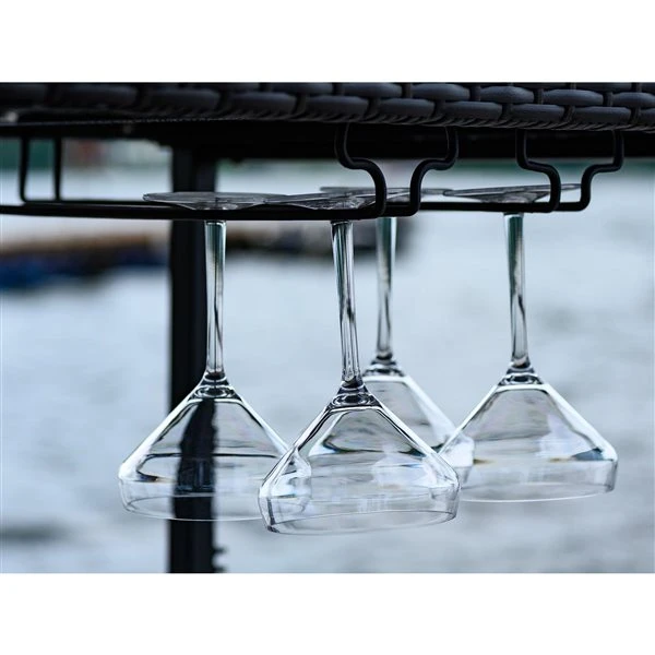 Chariot De Refroidissement Et De Service Gazebo Penguin D'extérieur, 23 Po X 18 Po, Rotin Brun 6 Chariot De Refroidissement Et De Service Gazebo Penguin D'extérieur, 23 Po X 18 Po, Rotin Brun – Image 4