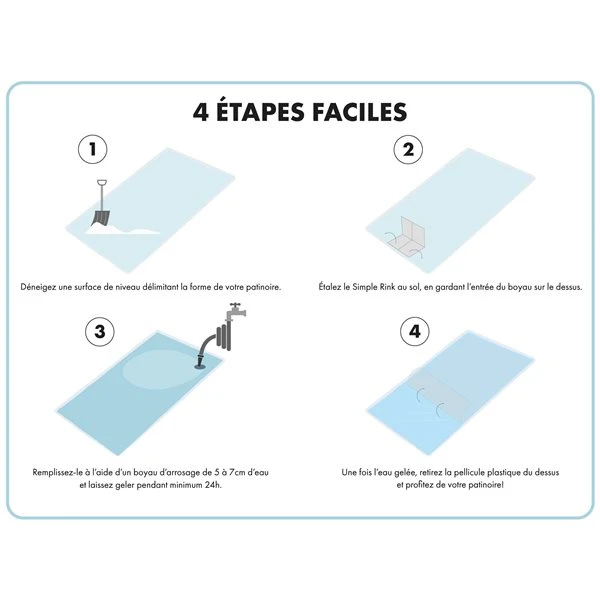 Patinoire SimpleRink, 10 Pi X 20 Pi, PVC Transparent 6 Patinoire SimpleRink, 10 Pi X 20 Pi, PVC Transparent – Image 4