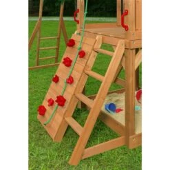 Ensemble De Jeu Extérieur Mountain View Lodge De Creative Cedar Designs, Toit En Bois/accessoires Rouges 11 Ensemble De Jeu Extérieur Mountain View Lodge De Creative Cedar Designs, Toit En Bois/accessoires Rouges -Outsunnies Boutique 330763339 AlternateImage4 l