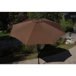Parasol De Marché Henryka, Inclinable, 9 Pi, Chocolat -Outsunnies Boutique 330766312 AlternateImage2 l
