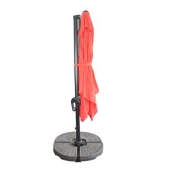 Parasol En Porte-à-faux Henryka, Avec Lumières, 10 Pi, Rouge -Outsunnies Boutique 330766315 AlternateImage3 l