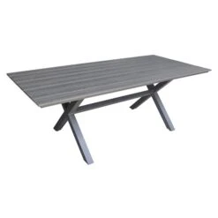 Ensemble à Dîner 7 Pièces Henryka, En Aluminium Et PVC, Gris -Outsunnies Boutique 330766320 AlternateImage3 l