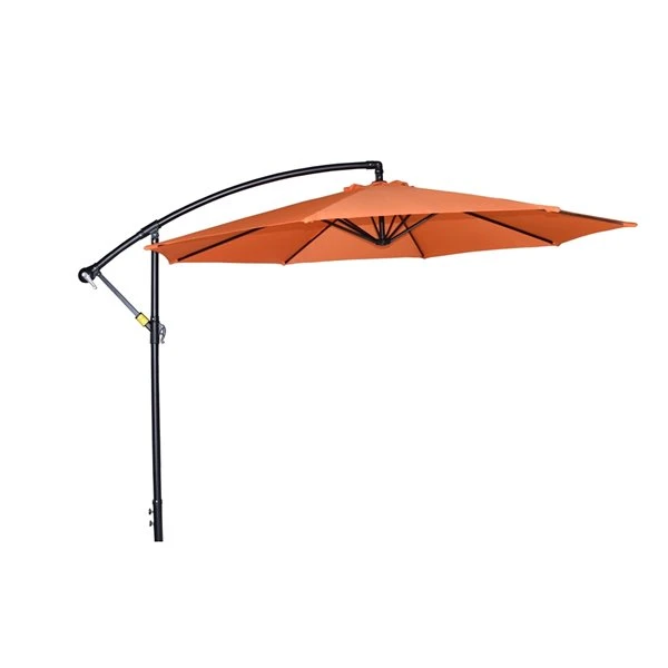 Parasol En Porte-à-faux Henryka, 10 Pi, Orange 3 Parasol En Porte-à-faux Henryka, 10 Pi, Orange