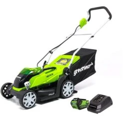 Tondeuse Sans Fil Greenworks, 40 Volts, 14 Po, 1 Batterie Lithium-ion Incluse