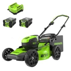 Tondeuse Sans Fil Et Sans Balais Greenworks Pro, 80 Volts, 21 Po, 2 Batteries Lithium-ion Incluses